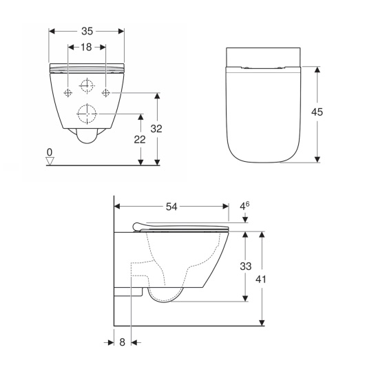 ������ ��������� Geberit Smyle Square 500.685.01.1