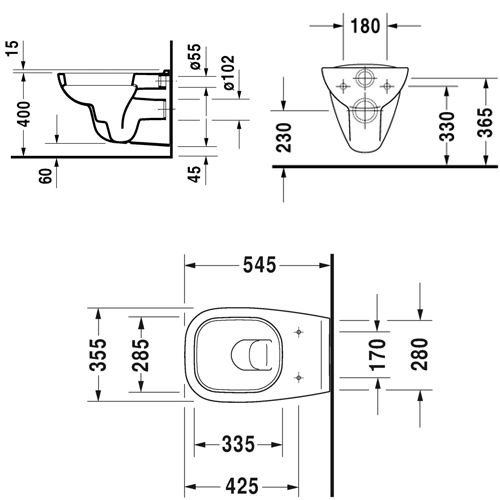 ������ ��������� Duravit D-Code (� �������) 45351900A1