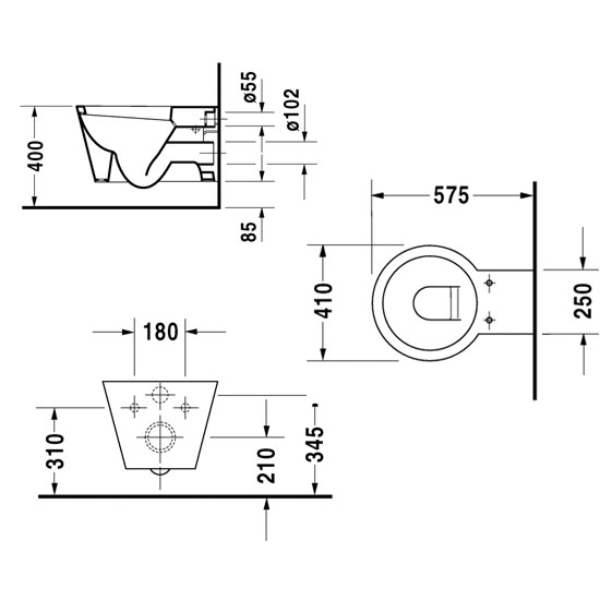������ ��������� Duravit Starck 1 0210090064
