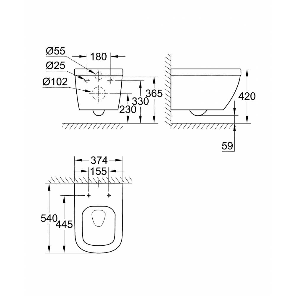 ������ ��������� Grohe Euro Ceramic 3932800H