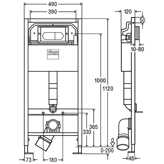 ����������� ��� ������� Viega Prevista Dry 792831