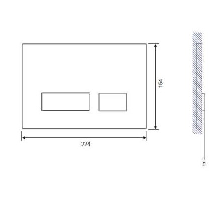 ������ ����� Cersanit Movi P-BU-MOV/Whg/Gl
