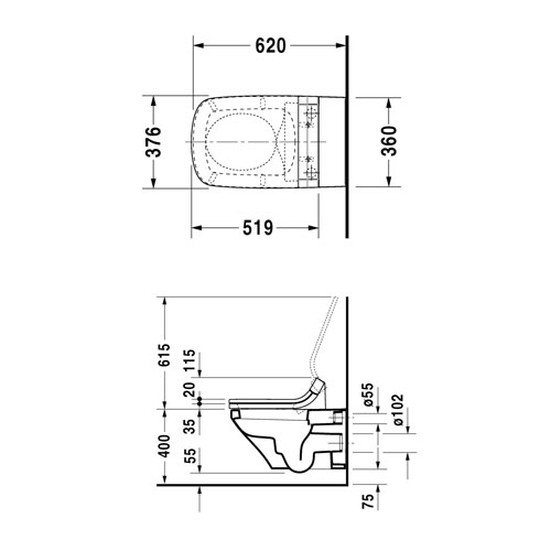 ������ ��������� Duravit DuraStyle (��� ������) 2537590000