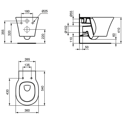 ������ ��������� Ideal Standard Connect Air Aquablade E005401