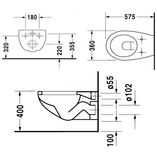 ������ ��������� Duravit Duraplus (��� ������-�������) 2547090000