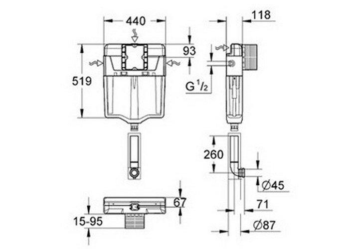 ����� �������� ������� Grohe GD2 38661000