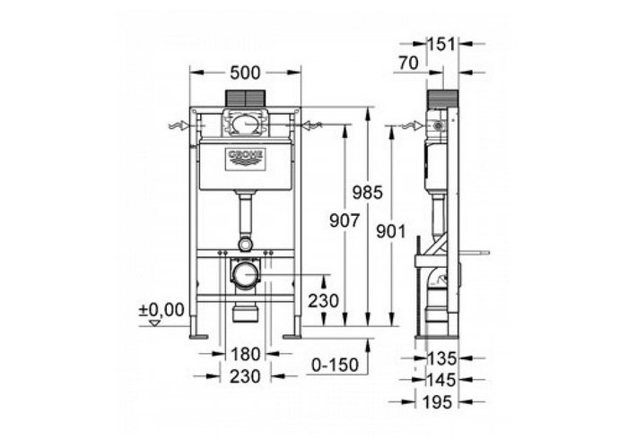 ����������� ��� ������� Grohe Rapid SL 38586001