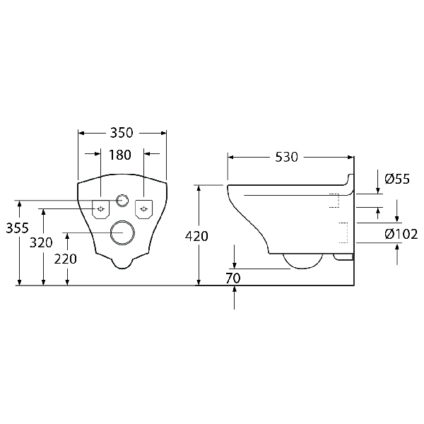 ������ ��������� Gustavsberg Estetic ������������, ������-������� � ����������� GB1183300R1030